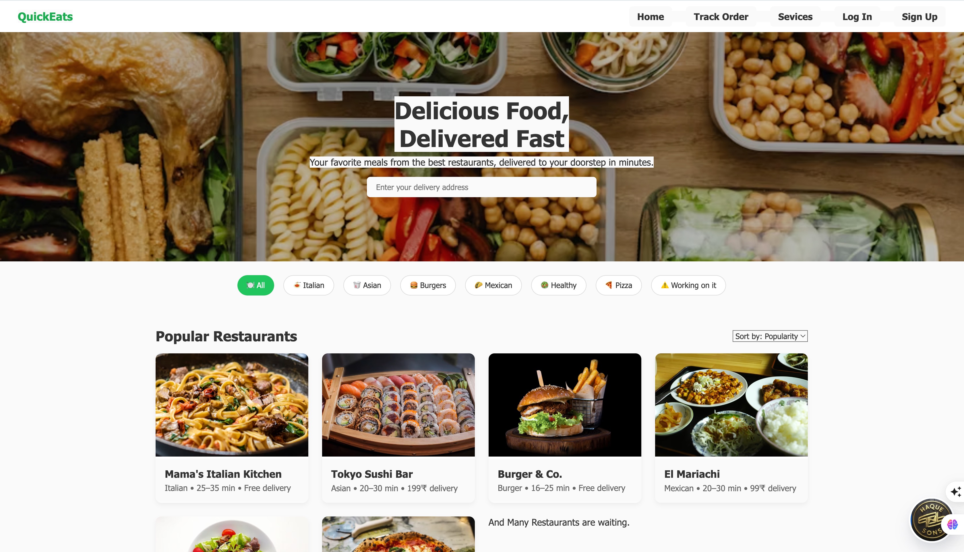 Food Delivery Online